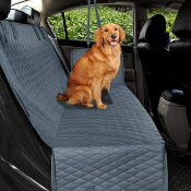 Housse de protection de siège de voiture pour chien (noire)