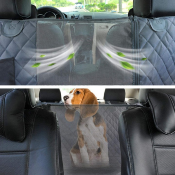 Housse de protection de siège de voiture pour chien (noire)