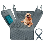 Housse de protection de siège de voiture pour chien (noire)